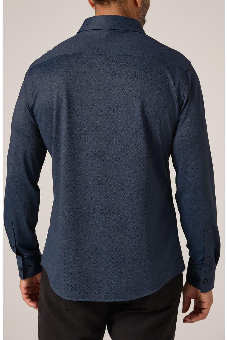 Granger Wrinkle Resistant Performance Button-Up Shirt, Alternate, color, MIDNIGHT