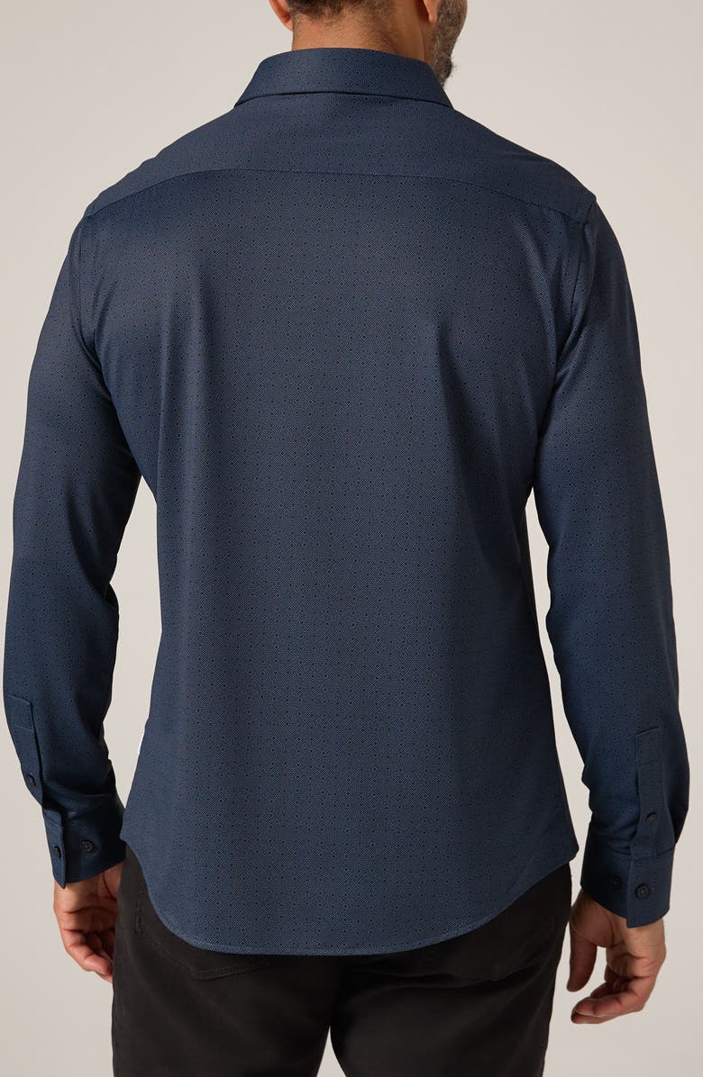7 Diamonds Granger Wrinkle Resistant Performance Button-Up Shirt, Alternate, color, Midnight
