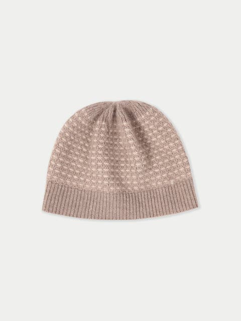 Cashmere Waffle Knit Hat