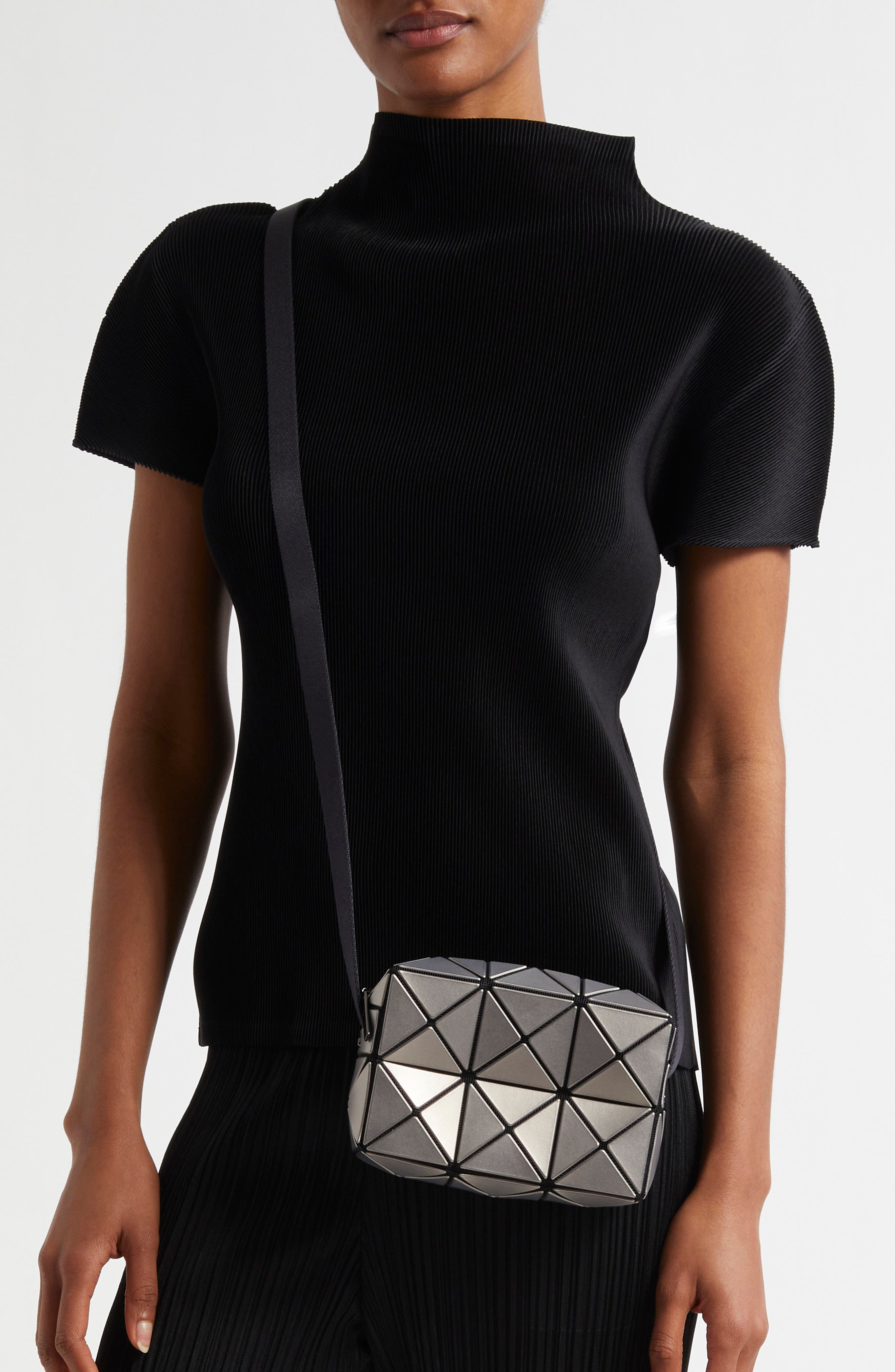 Bao Bao Issey Miyake Cuboid Metallic Crossbody Bag, Alternate, color, 