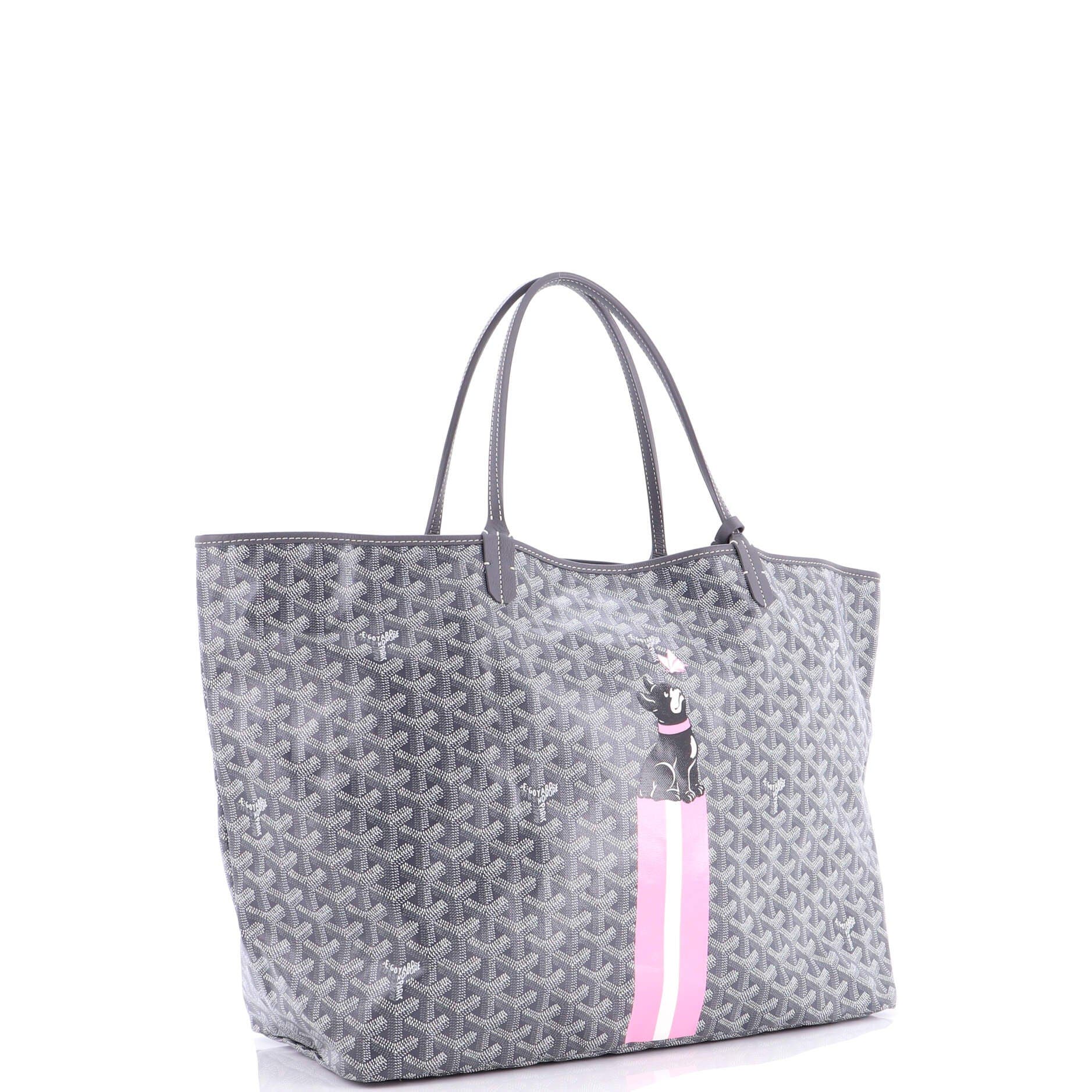 Pre-Owned Goyard Saint Louis Tote Printed Coated Canvas GM, Alternate, color, 