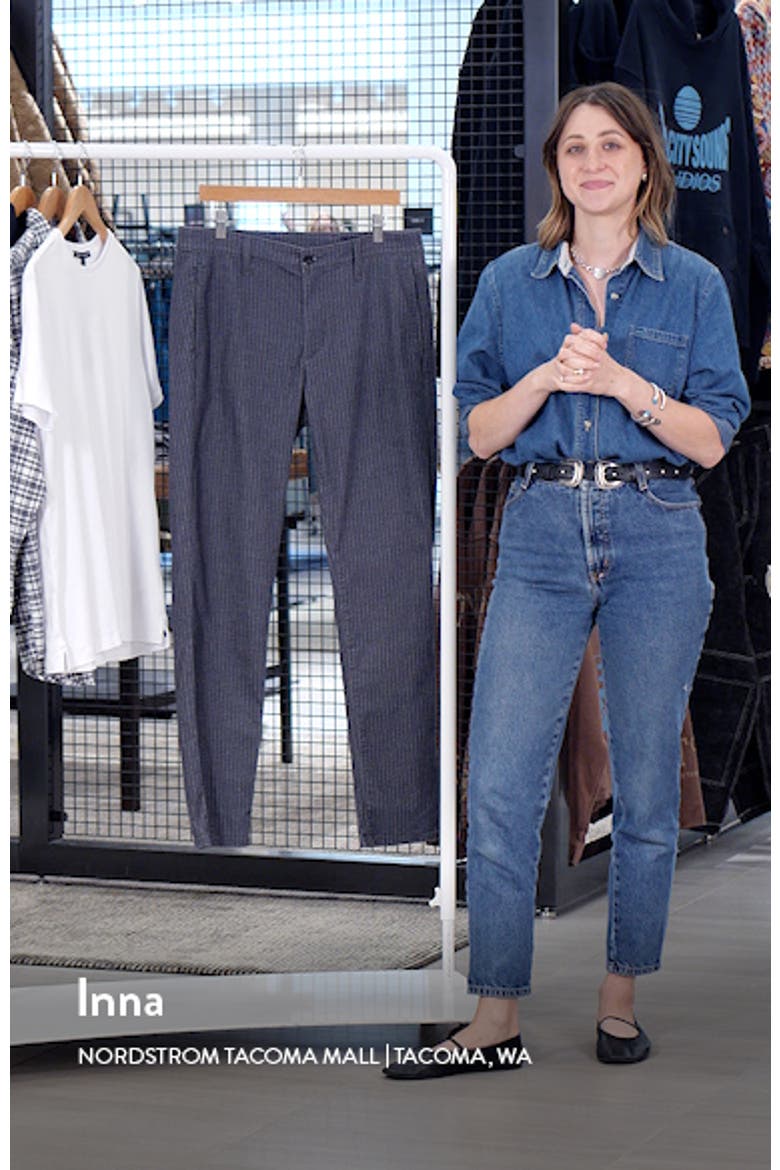 Kullen Brushed Cotton Blend Straight Leg Pants video
