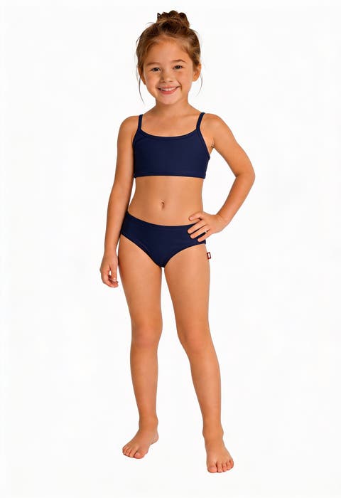 Girls UPF 50+ Bikini 2-Piece Swimsuit Set (Toddler, Little Kid, Big Kid)