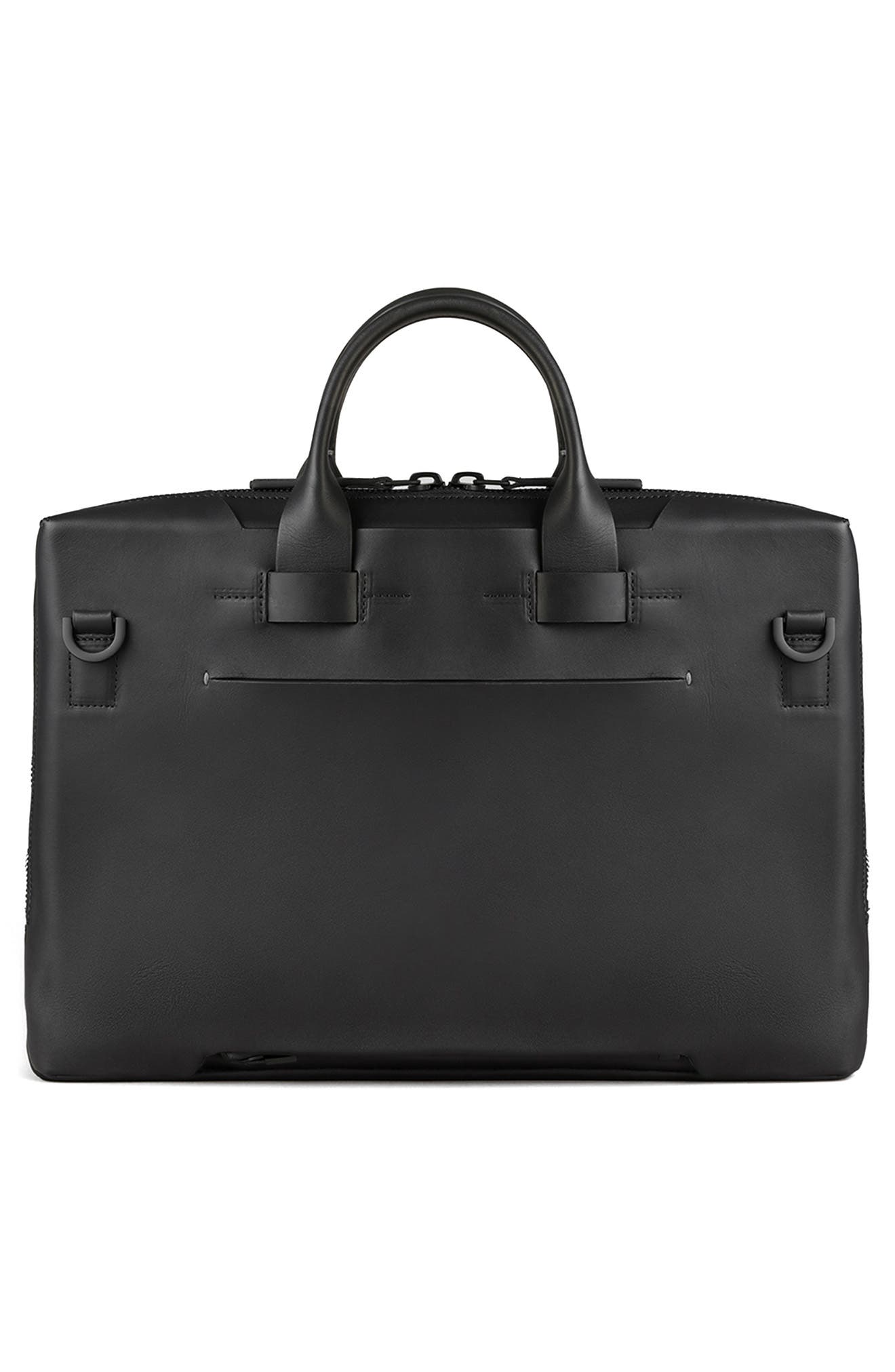 Troubadour Pathfinder Recycled Leather Briefcase, Alternate, color, 