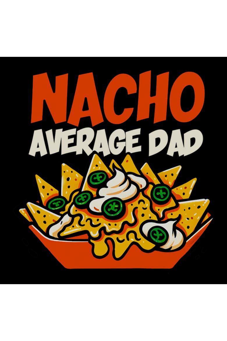 Men's Lost Gods Nacho Average Dad  Graphic T-Shirt, Alternate, color, Black