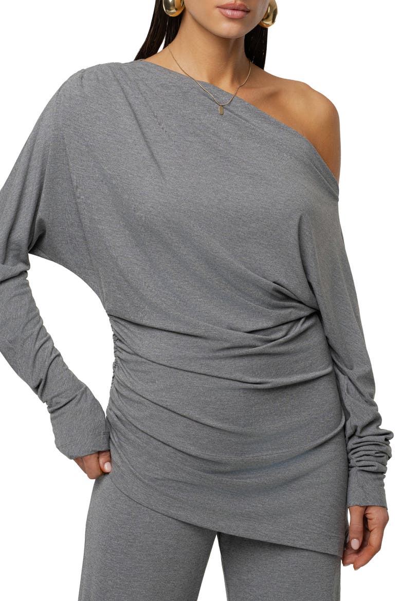 Winter Soirée Pant Set, Alternate, color, Charcoal