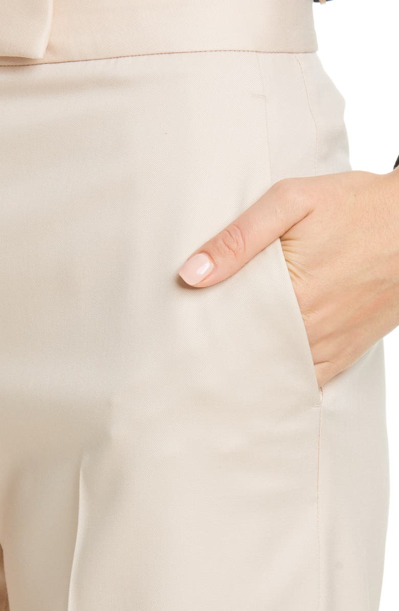 Stella McCartney Tab Front Wool Wide Leg Pants, Alternate, color,