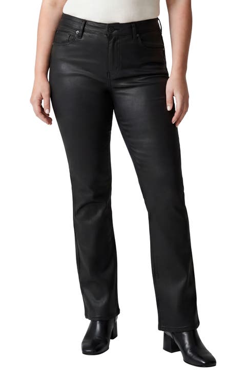 Suki Coated Slim Bootcut Jeans