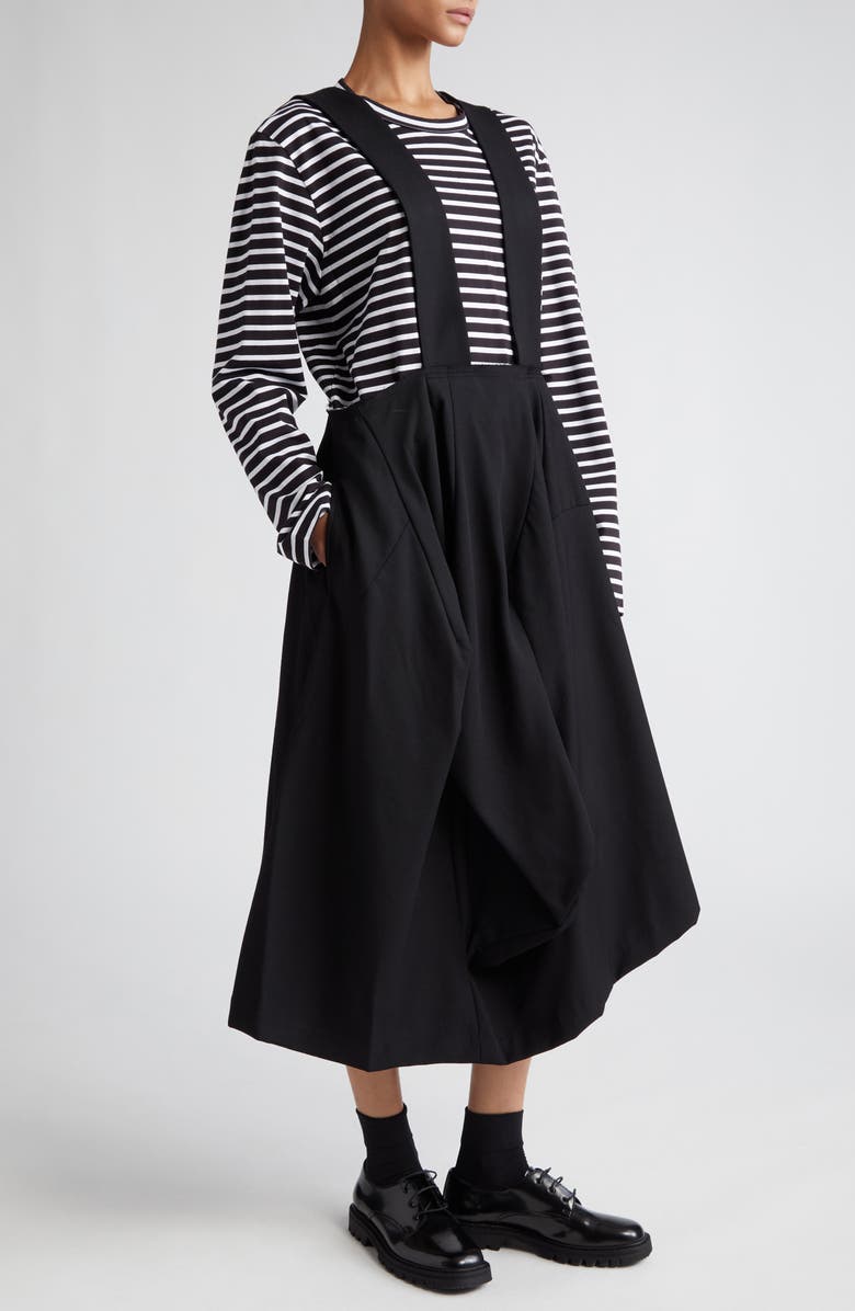 Comme des Garçons Comme des Garçons Wool Gabardine Pinafore Dress, Alternate, color, 