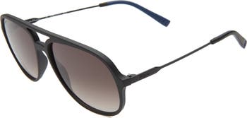 Lifestyle 60mm Aviator Sunglasses