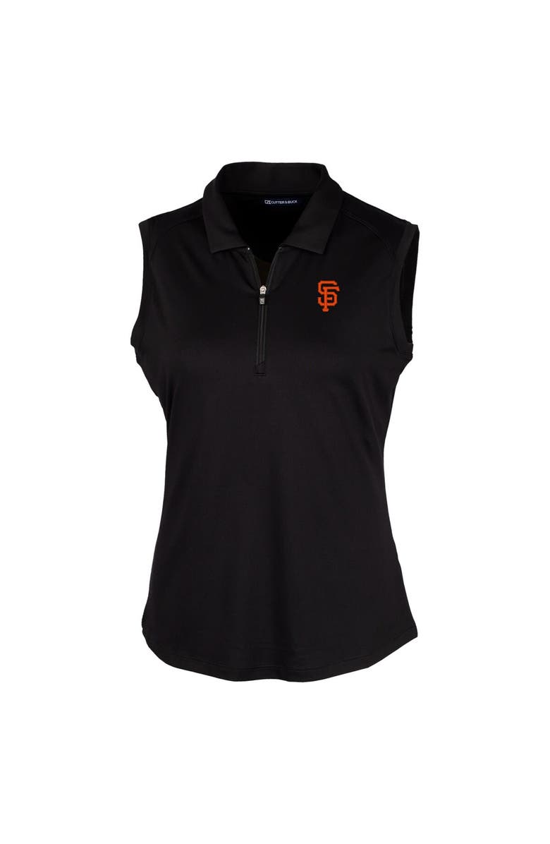 Cutter & Buck Women's Cutter & Buck Black San Francisco Giants Forge Sleeveless Polo, Main, color, Black