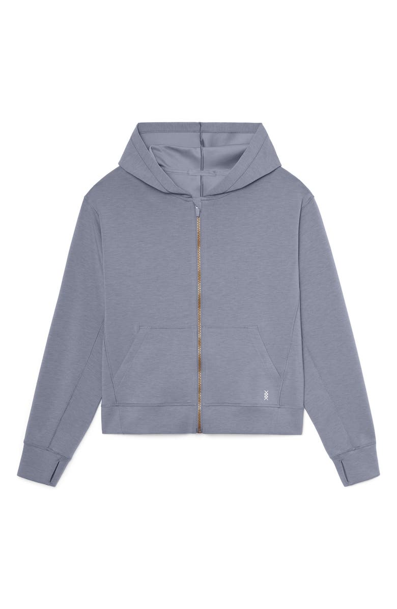 Rhone DreamGlow Full Zip Hoodie, Alternate, color, Grey Silver