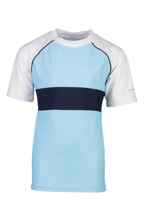 Raglan Short Sleeve Rashguard (Toddler & Little Boy)