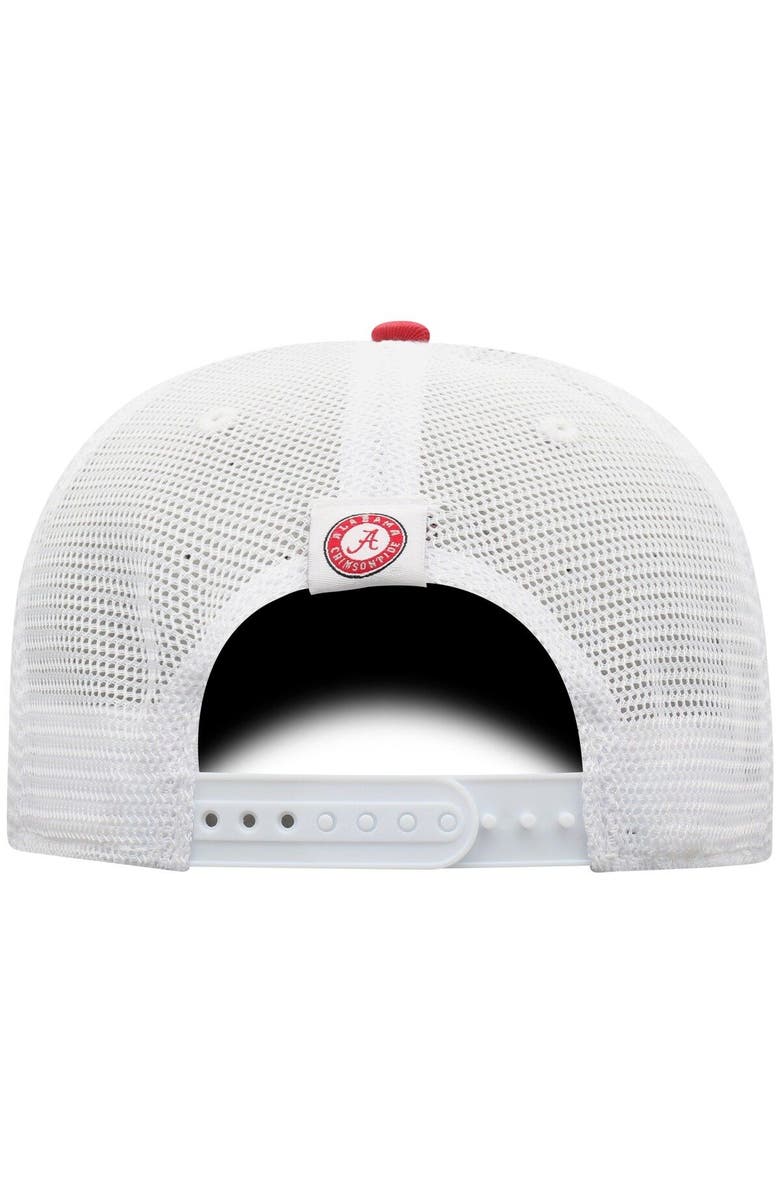 TOP OF THE WORLD Men's Top of the World Crimson/White Alabama Crimson Tide Trucker Snapback Hat, Alternate, color, 