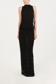 Nocturne Stone-Embellished Maxi Dress