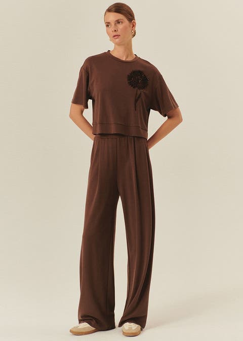 Kira Wide Leg Knit Pants