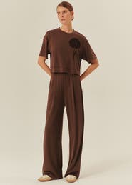 Exquise Kira Wide Leg Knit Pants