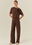 Exquise Kira Wide Leg Knit Pants