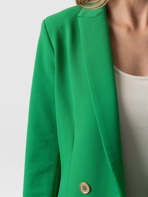 Saint + Sofia Cambridge Blazer In Green