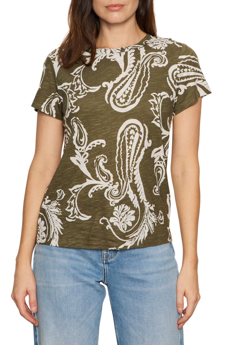 Sanctuary The Perfect T-Shirt, Main, color, Inked Green