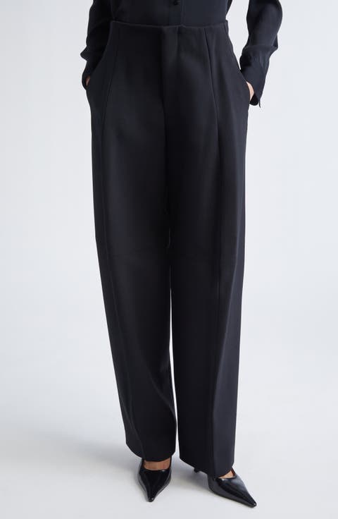Sculptural Leg Virgin Wool Trousers