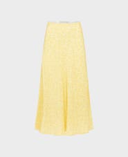 Really Wild Clothing Hutton Silk Midi Slip Skirt