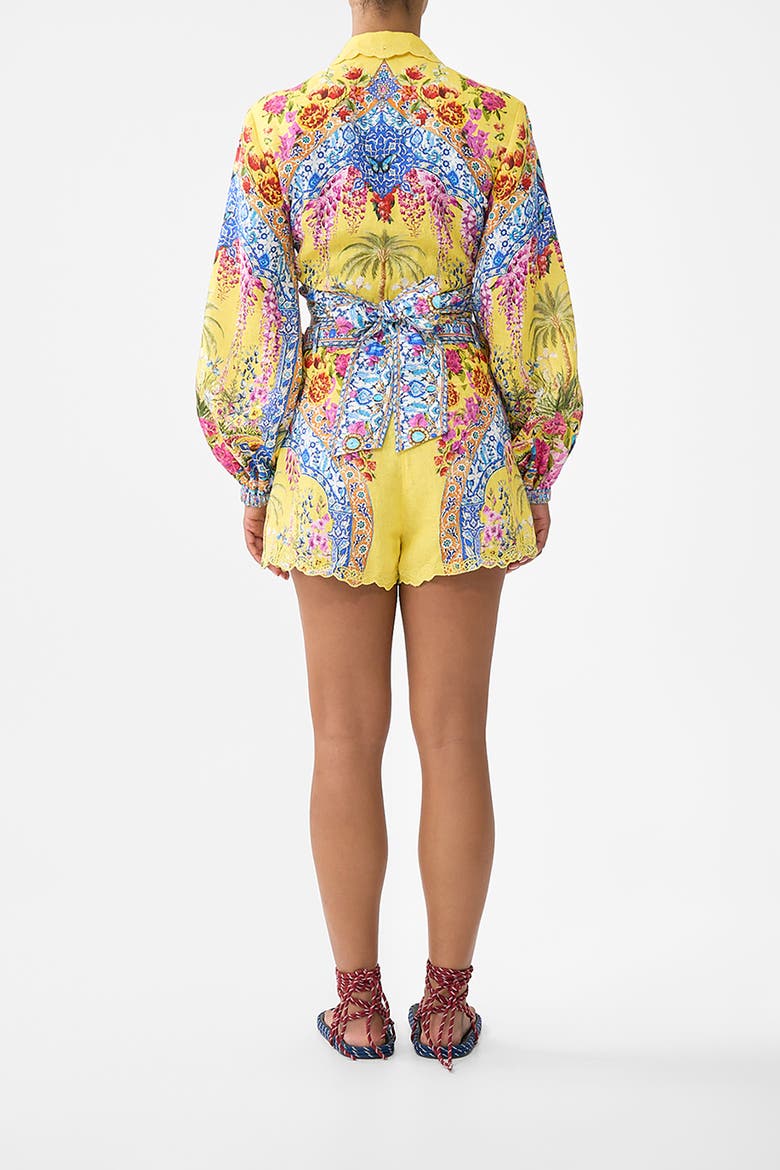 Tuck Front Short, Alternate, color, Sultanahmet Summer