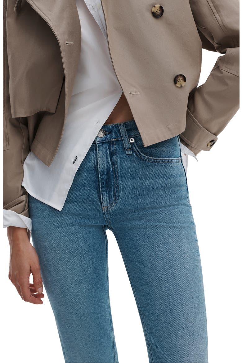 Peyton Mid Rise Bootcut Jeans, Alternate, color, EVERGLADE