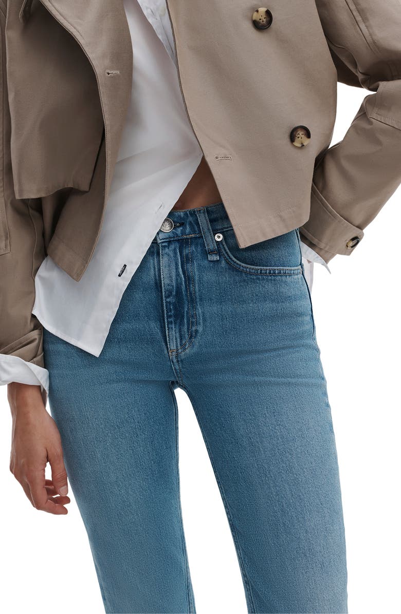 rag & bone Peyton Mid Rise Bootcut Jeans, Alternate, color, Everglade
