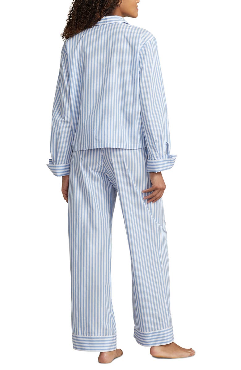 Polo Ralph Lauren Cotton Poplin Pajamas, Alternate, color, Wide Stripes