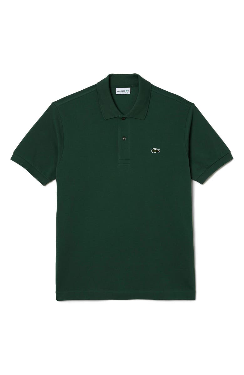 Lacoste Regular Fit Piqué Polo, Main, color, Sequoia