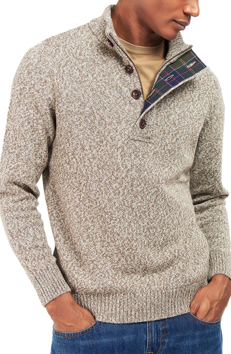 Barbour Sid Sweater, Main, color, Stone Marl