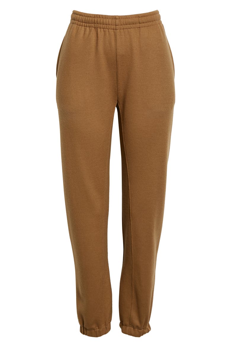 Yan Wool Joggers, Alternate, color, CAMEL