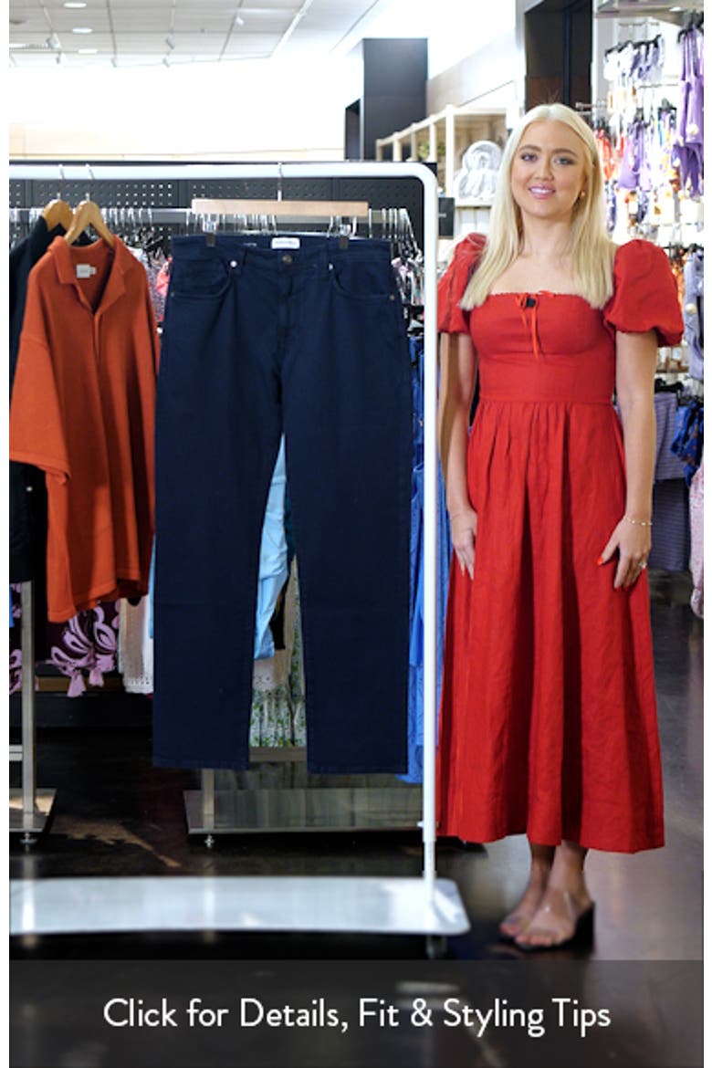 Garment Dyed Straight Leg Jeans video