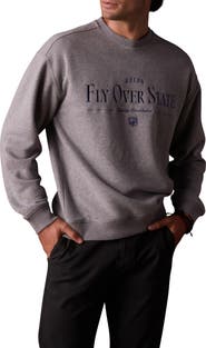 The Normal Brand Oversize Fly Over State Embroidered Crewneck Sweatshirt