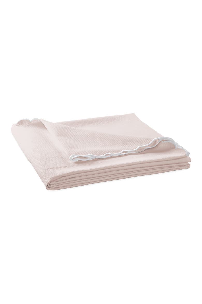Diamond Piqué Coverlet, Main, color, PINK