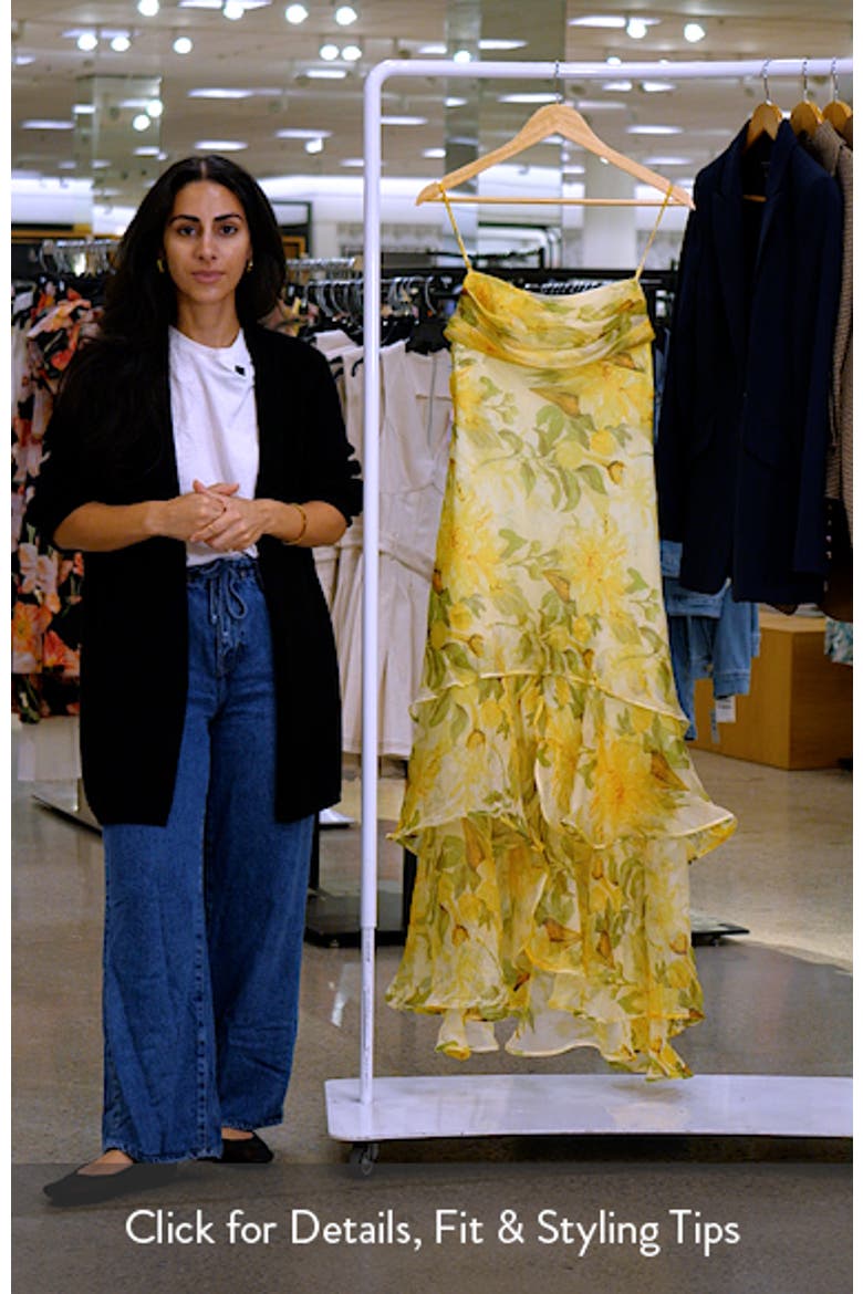 Alison Floral Tiered Ruffle Dress video