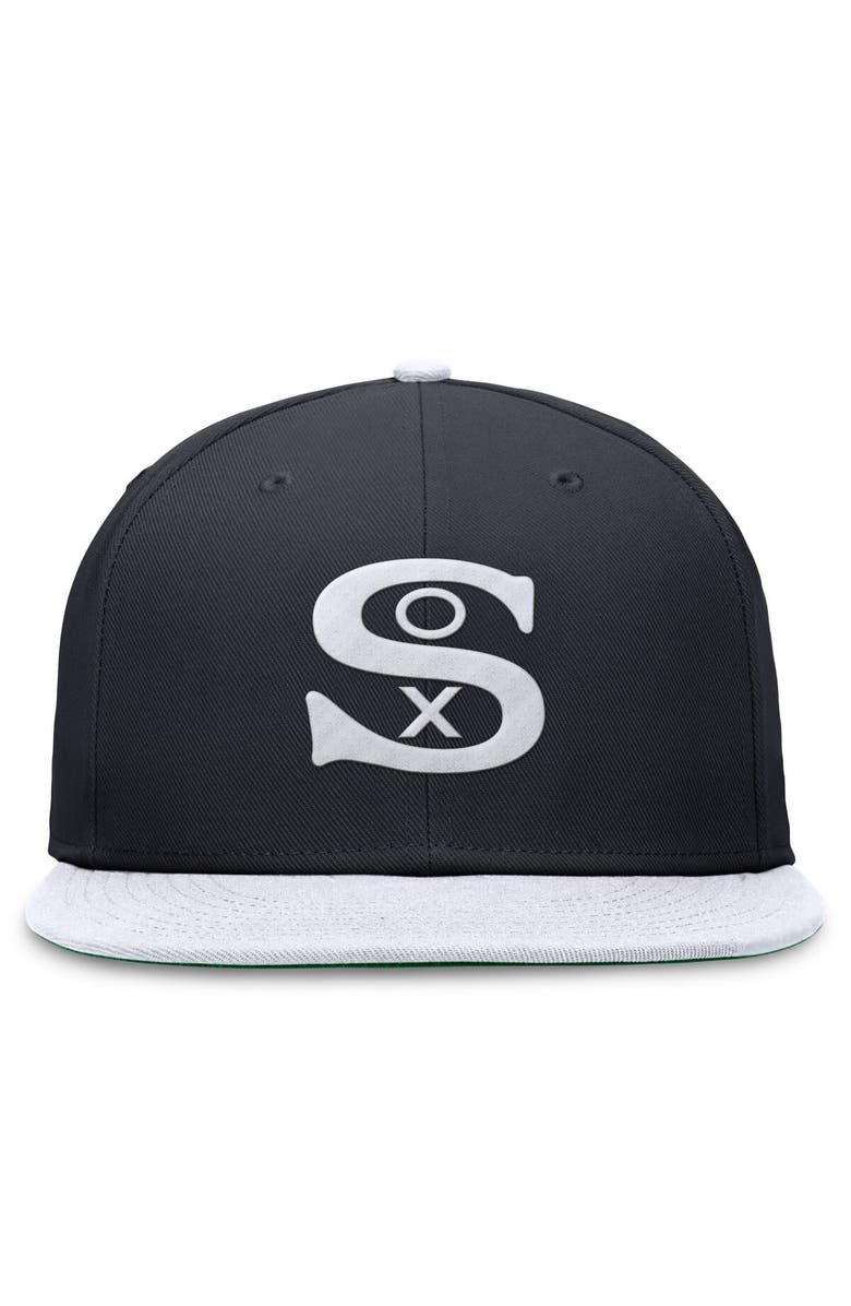 Nike Men's Nike Navy/White Chicago White Sox Rewind Cooperstown True Performance Fitted Hat, Alternate, color, 