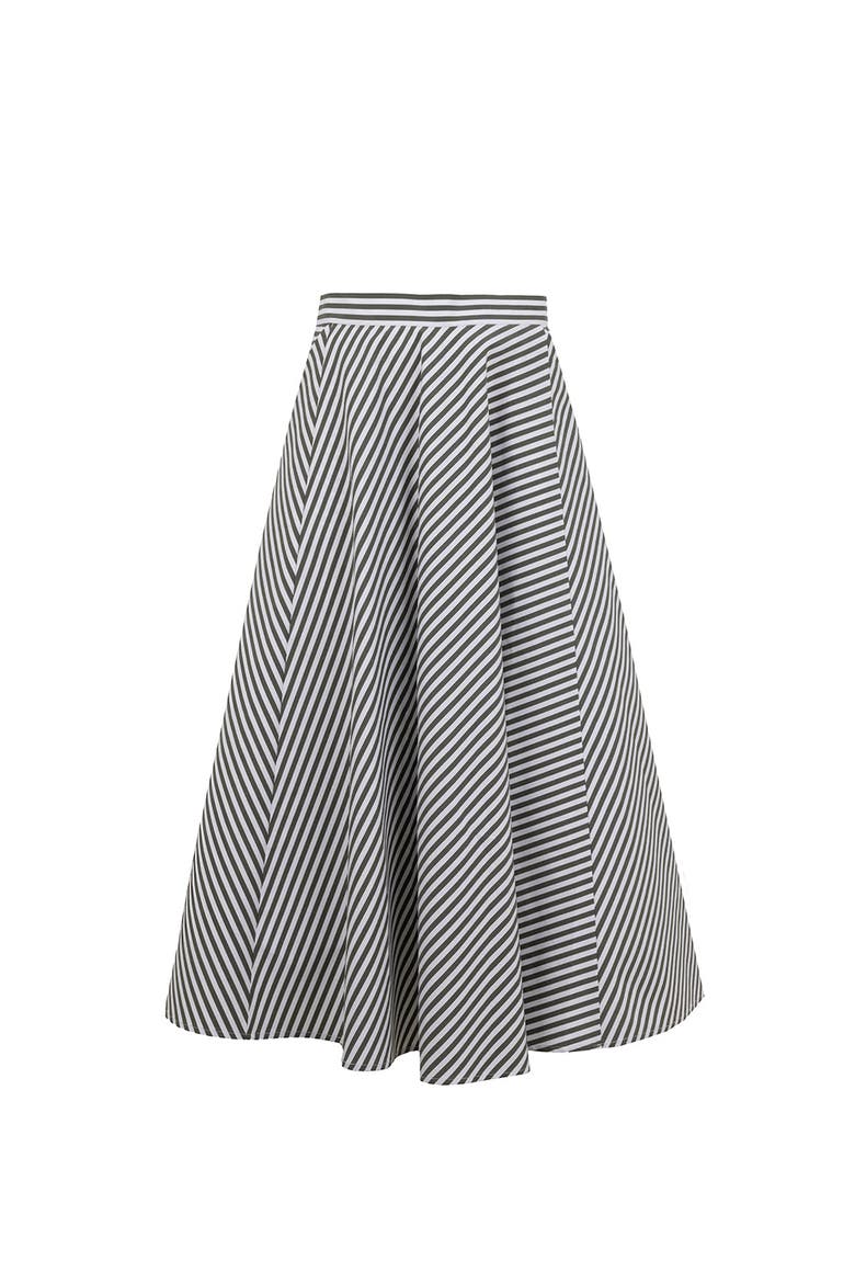 Noah Midi Skirt, Alternate, color, KHAKI