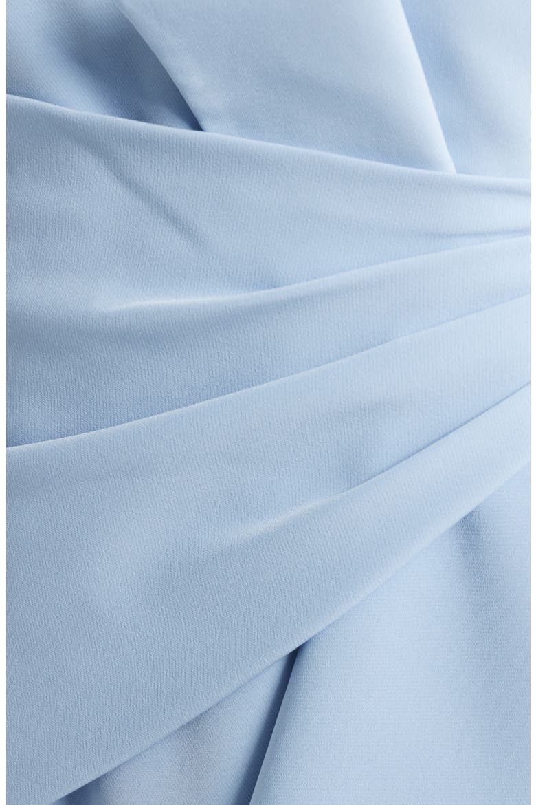 Cascade Ruffle Off the Shoulder Gown, Alternate, color, SKY