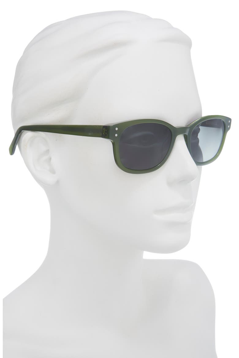 Biff 52mm Square Reading Glasses, Alternate, color, OLIVE GREEN / POLARIZED GREY