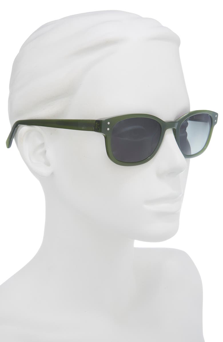 eyebobs Biff 52mm Square Reading Glasses, Alternate, color, Olive Green / Polarized Grey