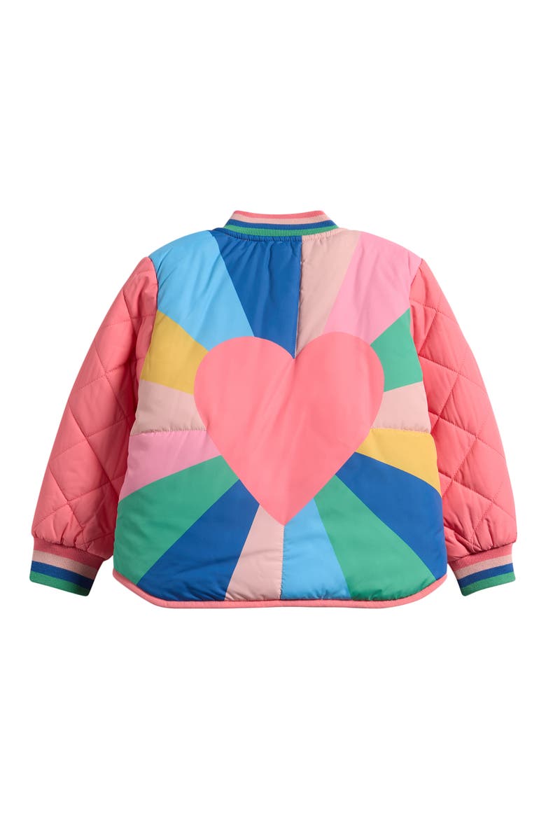 Kids' Quilted Bomber Jacket, Alternate, color, STRAWBERRY PINK
