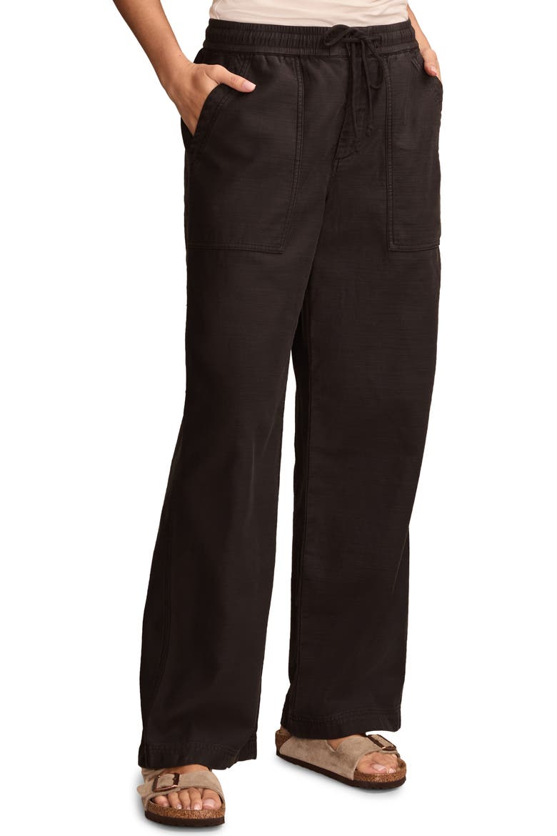 Wide Leg Utility Drawstring Pants, Alternate, color, METEORITE