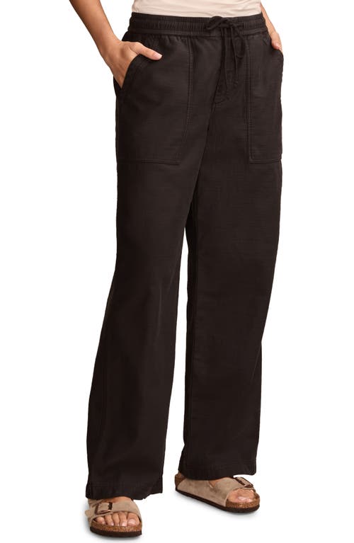 Lucky Brand Wide Leg Utility Drawstring Pants In Meteorite