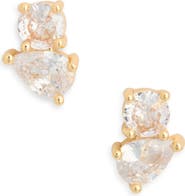 NORDSTROM RACK Round & Pear Cubic Zirconia Stud Earrings