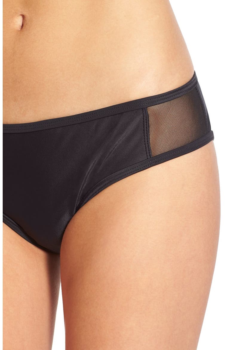 Mesh Bikini Bottoms, Alternate, color, BLACK