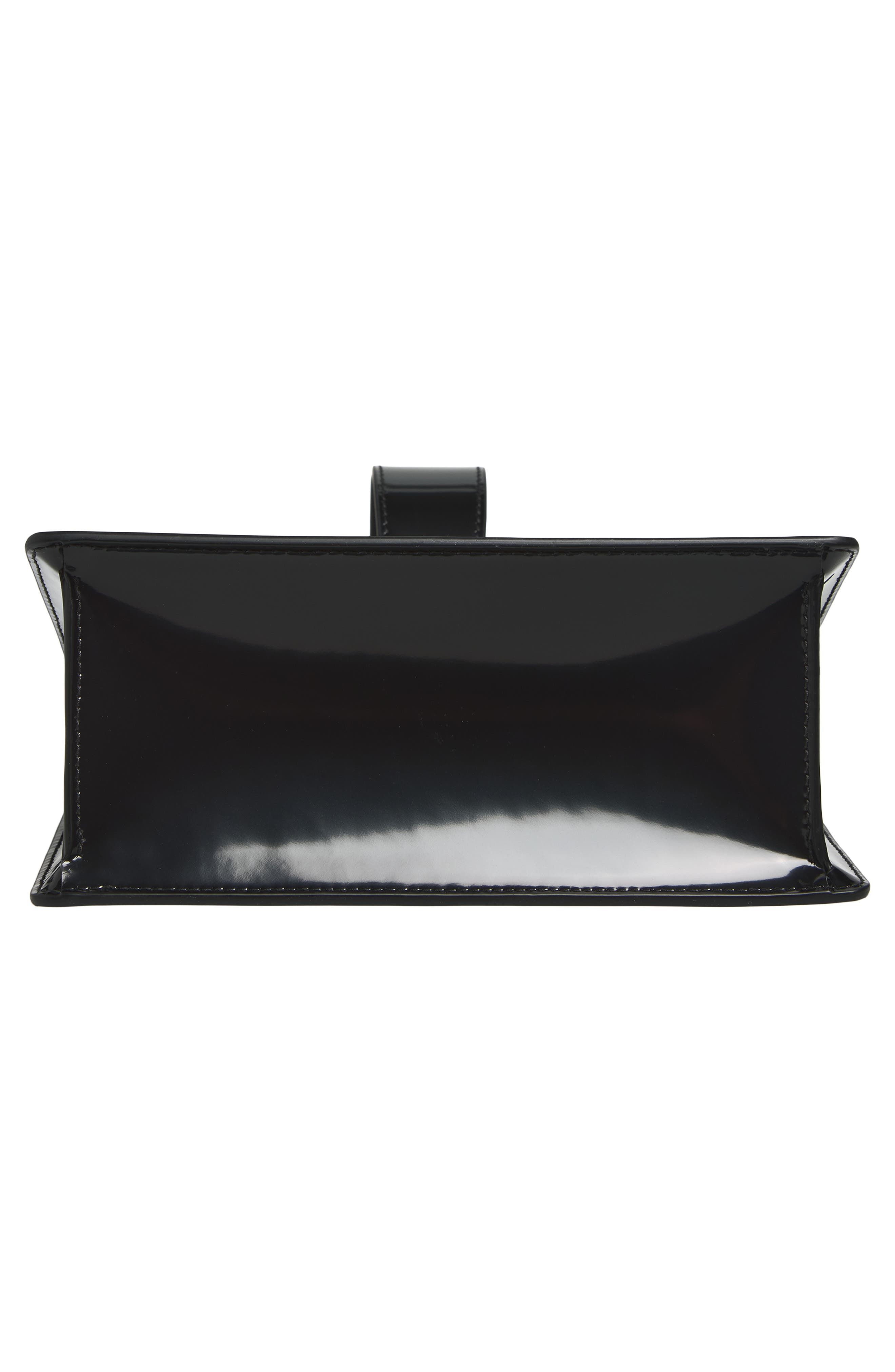 FERRAGAMO Double Gancio Leather Mini Clutch, Alternate, color, Nero Nero Nero