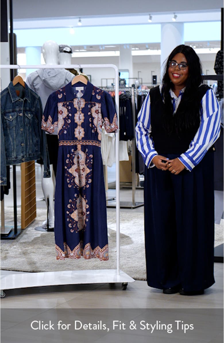 Asha Cotton & Linen Midi Shirtdress, sales video thumbnail