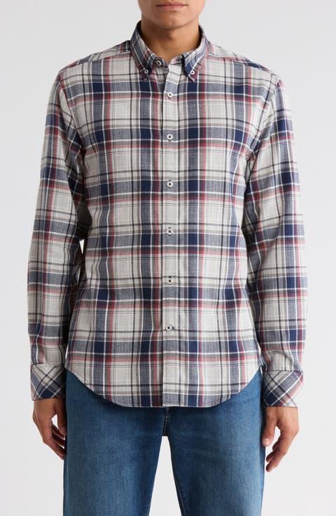 Jacob Plaid Button-Down Shirt